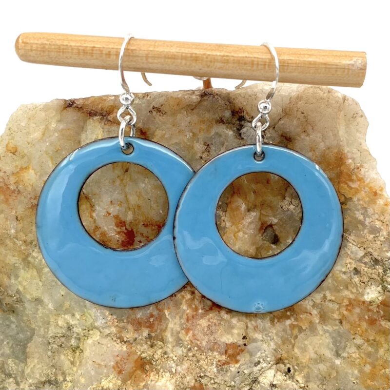 Boucles d'oreilles émaillées